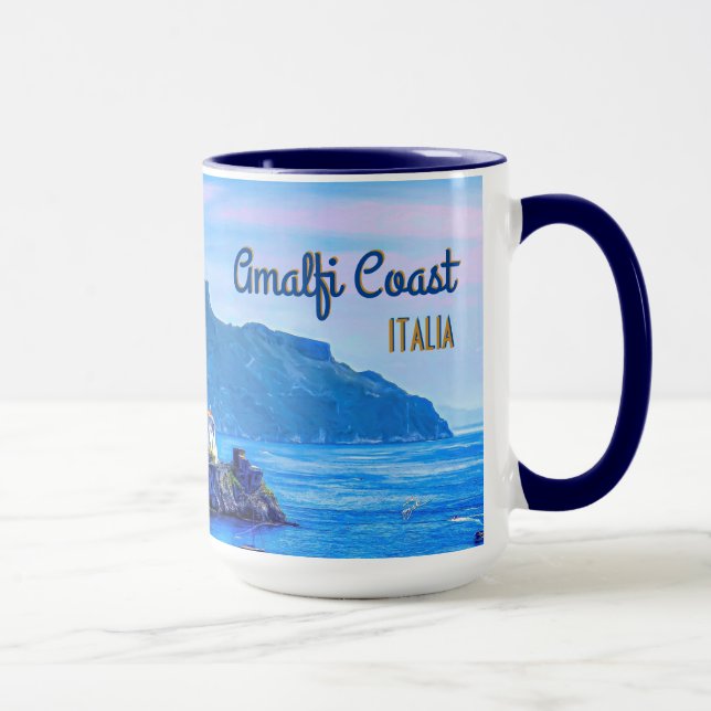 Amalfi Italy Europe Retro Travel Photography Mug (Right)