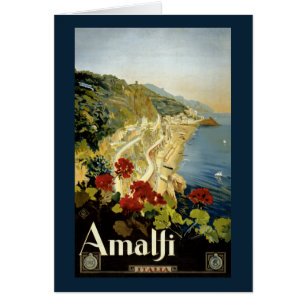 Amalfi Italy Italia Vintage Poster Restored