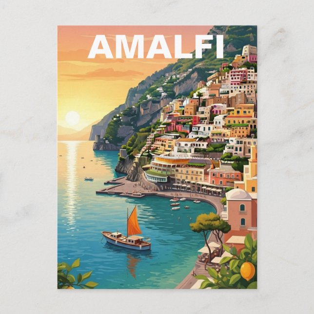 Amalfi Italy Postcard (Front)
