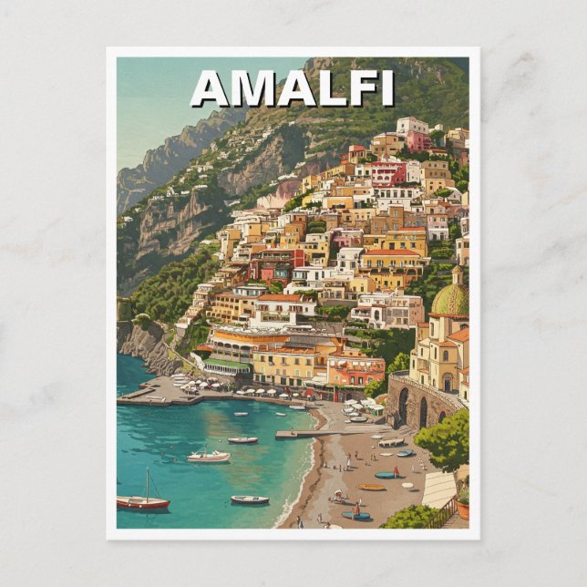 Amalfi Italy Postcard (Front)