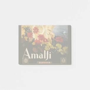 Amalfi Italy Travel Poster Art Graphic Post-it Notes