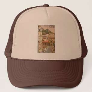 Amalfi, Italy Vintage Campanile and Cathedral Trucker Hat