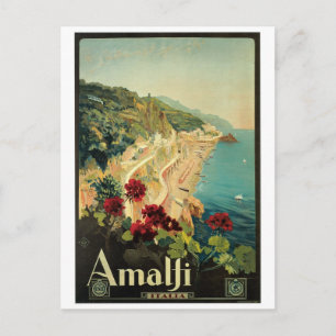 Amalfi, Italy vintage poster Postcard