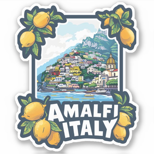 Amalfi Italy Vintage Travel (Front)