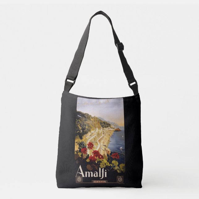Amalfi Italy vintage travel bags (Front)