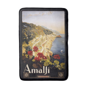 Amalfi Italy Vintage Travel Poster bath mats