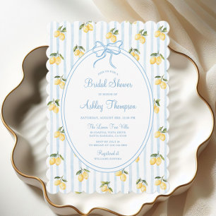 Amalfi Lemon and Bow Bridal Shower Invitation