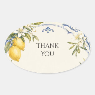 Amalfi Lemon Citrus Mediterranean Sticker