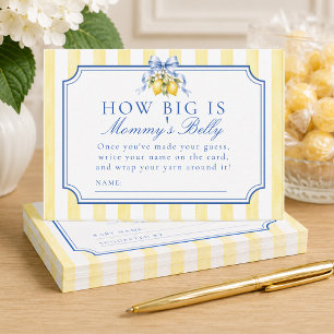Amalfi Lemon How Big Is Mummy's Belly Game Card