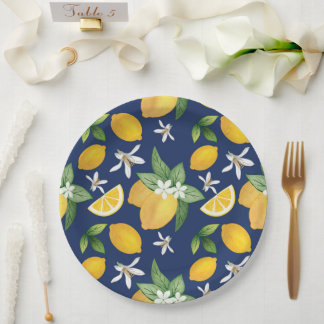Amalfi Lemon Paper Plate