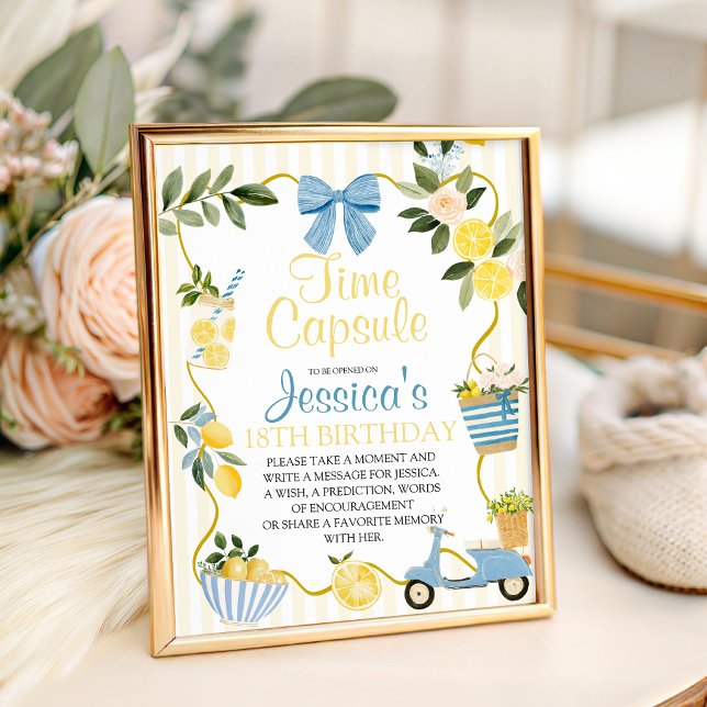 Amalfi Lemon Time Capsule Table Sign (Creator Uploaded)