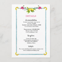Amalfi Mediterranean floral wedding details