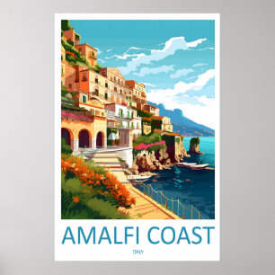Amalfi Poster Vintage National Travel Ski Park