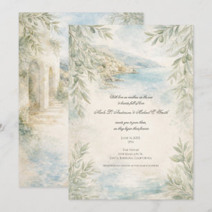 Amalfi Reverie — Mediterranean Coastal Wedding Invitation