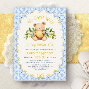 Amalfi Squeeze You Lemon Baby Shower Invitation