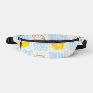 Amalfi style seamless pattern with lemons bum bags