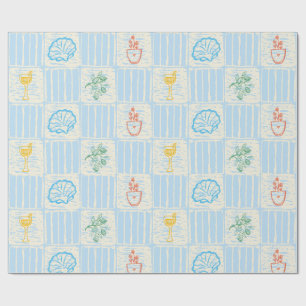 Amalfi style seamless pattern wrapping paper