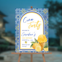 Amalfi Tiles Italian 40th Birthday Party