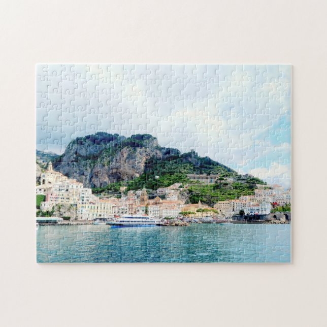 Amalfi town, Italian Amalfi Coast Italy scenery Jigsaw Puzzle (Horizontal)