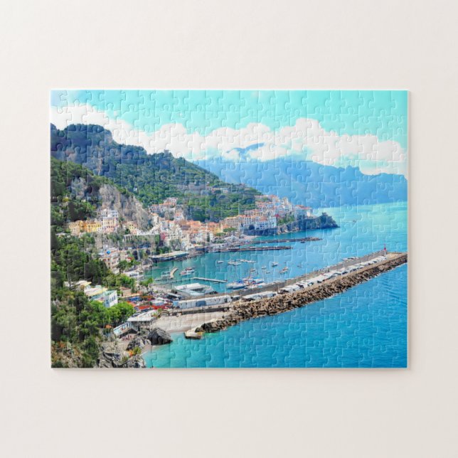 Amalfi town, Italian Coast, Italy travel scenery Jigsaw Puzzle (Horizontal)