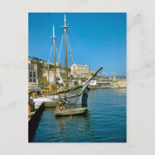 Amalfi, waterfront with fishing boat postcard