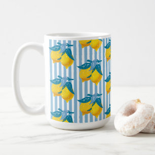 Amalfi Yellow Lemons Mediterranean Style Coffee Mug