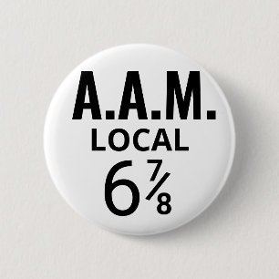 Amalgamated Association of Morons Three Stooges 6 Cm Round Badge