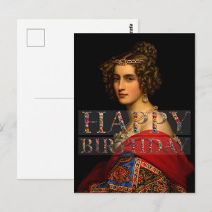 Amalia von Schintling Happy birthday Postcard