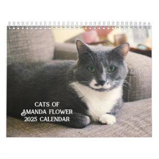 Amanda Flower Cat Calendar 2025