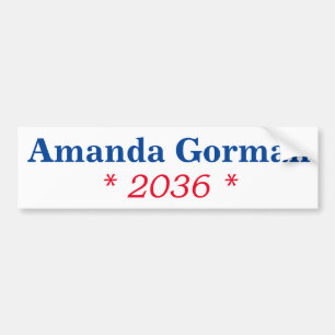 Amanda Gorman 2036 Bumper Sticker