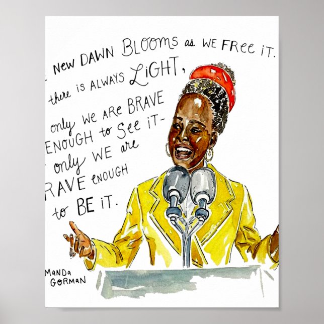 AMANDA GORMAN- There Is Always Light Poster (Front)