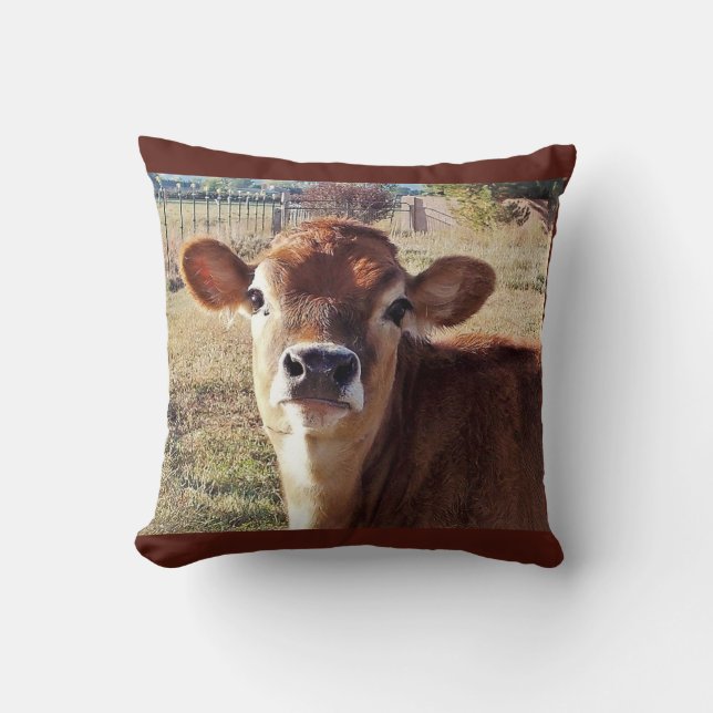 Amanda: Jersey Calf Pillow (Front)