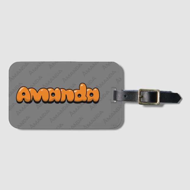 Amanda Luggage Tag (Front Horizontal)