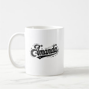 Amanda name first last family coffee mug