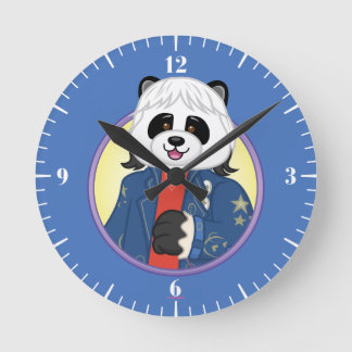 Amanda Panda Round Clock