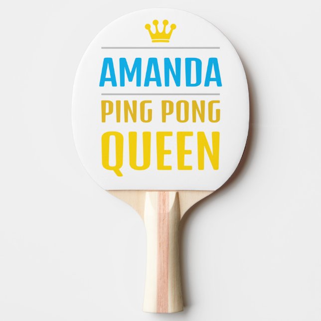 Amanda Ping Pong Paddle (Front)