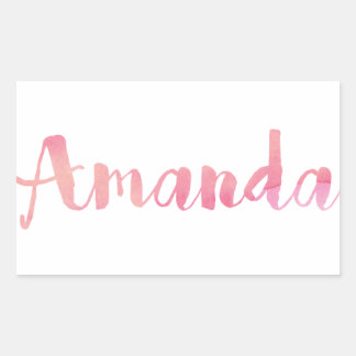 Amanda Rectangular Sticker