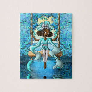 Amani African Girl 8" x 10" Puzzle Piece