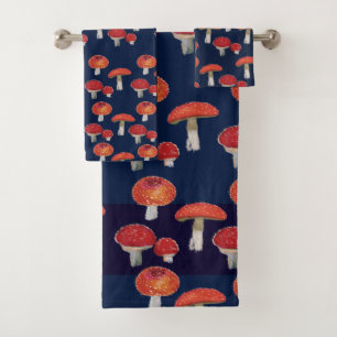 Amanita Muscaria  Bathroom Towel Set