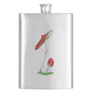 Amanita muscaria hip flask