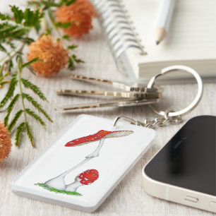 Amanita muscaria key ring