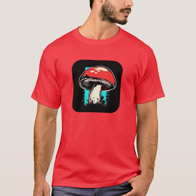 Amanita Muscaria Mushroom Graphic T-Shirt (Front)
