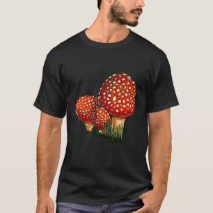 Amanita Muscaria Three Cuties Green T-Shirt