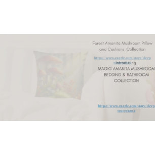 Amanita Mushroom Magic Forest Landscape Fungi Fleece Blanket