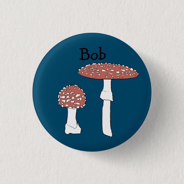 Amanita Mushrooms Fun Fungi CUSTOMIZE IT 3 Cm Round Badge (Front)