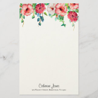 Amapola - Hibiscus Flower Stationery