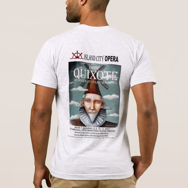 AmApparelBasicMens Don Quixote T-Shirt (Back)