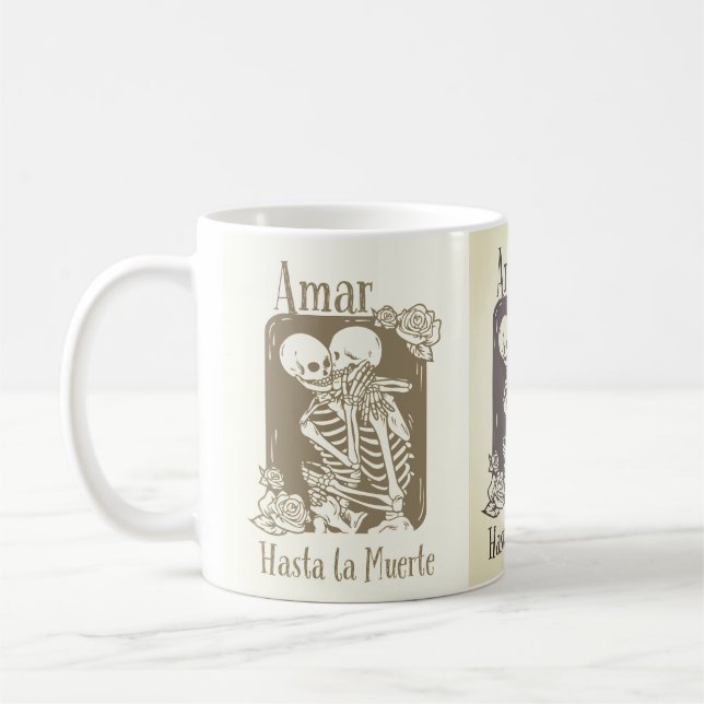 amar hasta la muerte coffee mug (Left)