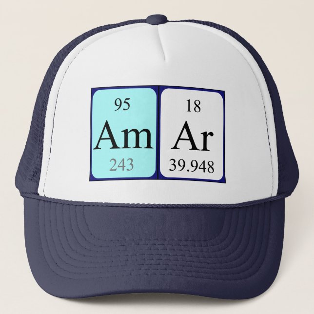 Amar periodic table name hat (Front)
