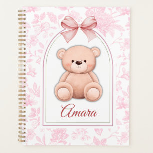 Amara   Custom Pink Teddy Bear Nursery Design  Planner